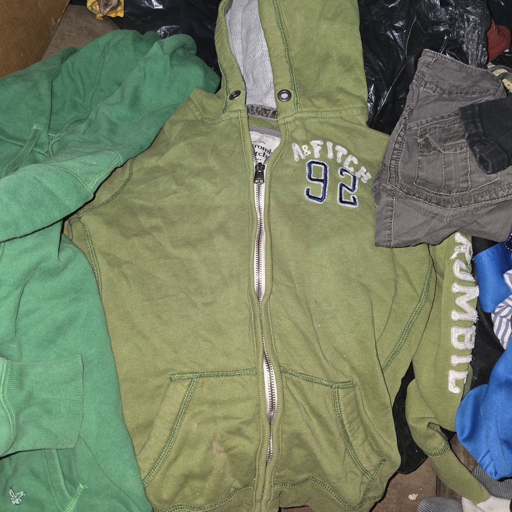American Eagle Outfitters Vibrant Green Hoodie  & Abercrombie And Fitch... - Picture 2 of 9